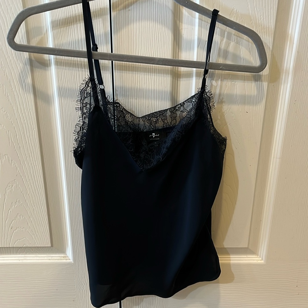 7 for all mankind lace tank top